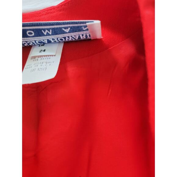 Vintage red shift dress wood animal buttons pls 3X Jessica Howard - Picture 4 of 6